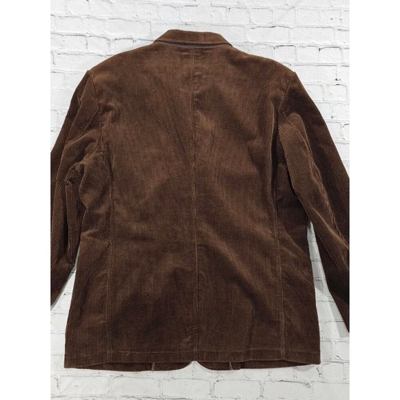 Andrew Fezza Corduroy Blazer Jacket Brown Cotton MENS SIZE XL - Picture 7 of 7